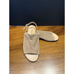 Barbara Barbieri Shoes Womens 7 Perforated Leather Made in Italy Sandals